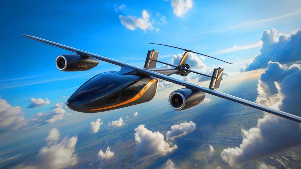 « Ce n’est ni un avion ni un hélicoptère » : le Racer d’Airbus pulvérise les limites avec une vitesse et une agilité folle Illustration de l'Airbus Racer, un appareil hybride combinant les caractéristiques d'un avion et d'un hélicoptère, générée par intelligence artificielle.