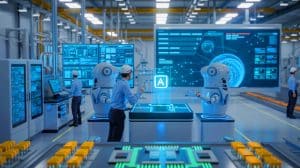 Illustration de Nigel AI Advisor optimisant l'automatisation et l'efficacité des tests dans divers secteurs industriels, générée par intelligence artificielle.