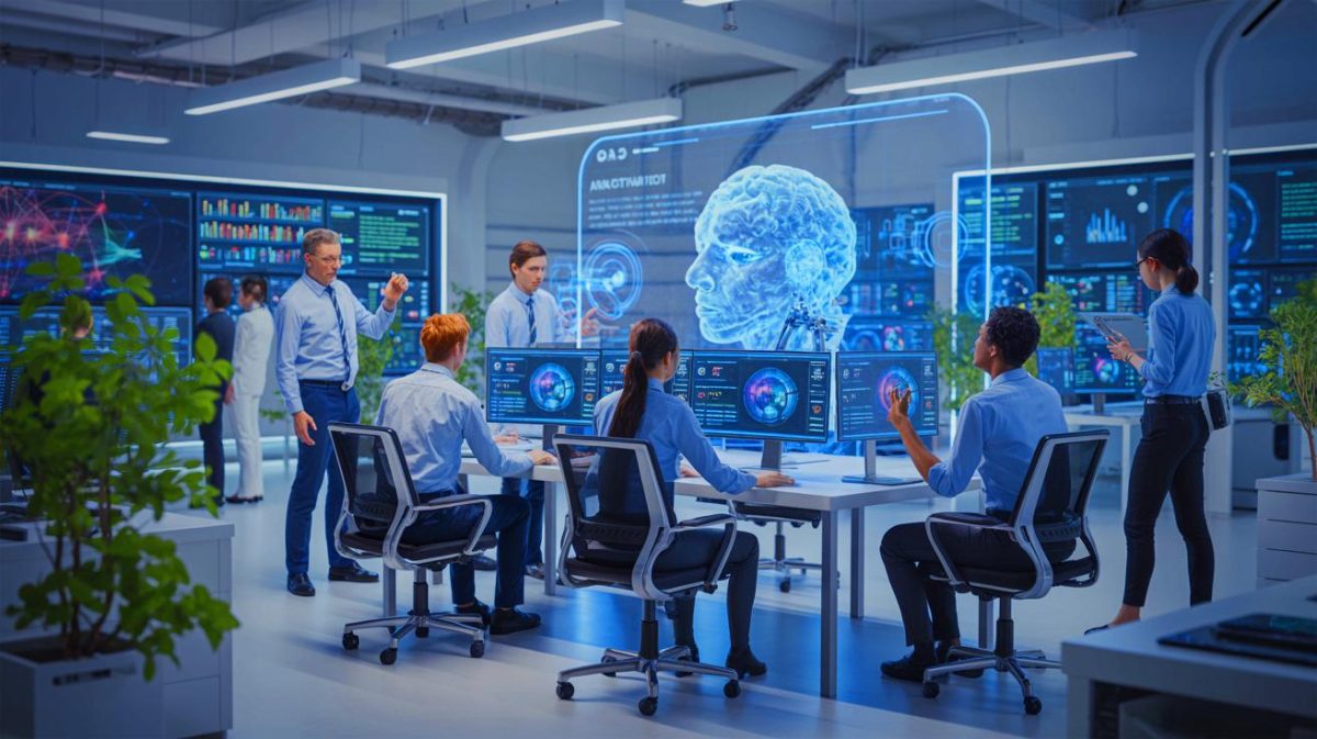 Ces noms d’IA ne sont pas choisis au hasard : leur origine dévoile un jeu d’influence soigneusement orchestré Illustration de l'influence des noms des intelligences artificielles sur la perception publique, générée par intelligence artificielle.