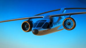 Illustration de l'innovation aéronautique avec le Racer d'Airbus, un appareil hybride révolutionnaire.