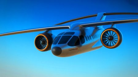 Illustration de l'innovation aéronautique avec le Racer d'Airbus, un appareil hybride révolutionnaire.