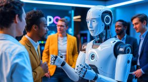 Illustration de Melody, le robot humanoïde innovant de Realbotix.