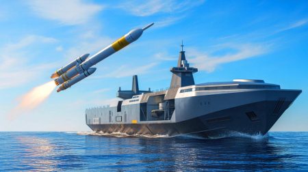 Illustration de la Chine lançant son navire-drone Xingji Guihang pour rivaliser avec SpaceX.