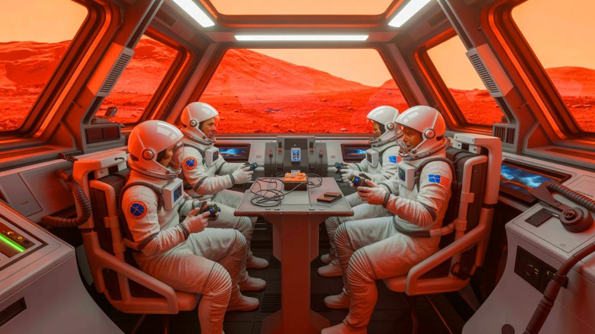 « C’était un délire total » : enfermés 365 jours pour simuler Mars, les cobayes de la NASA transforment l’expérience en jeu vidéo géant Illustration de volontaires vivant en isolement pour simuler la vie sur Mars.