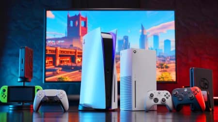 Illustration de l'attente autour de la sortie de GTA 6 et de son éventuelle compatibilité avec la Nintendo Switch 2.
