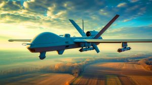 Illustration de l'armée ukrainienne testant le nouveau drone Batyar en combat réel.