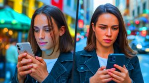 Illustration de la comparaison des comportements en ligne des utilisateurs d'iPhone et d'Android.