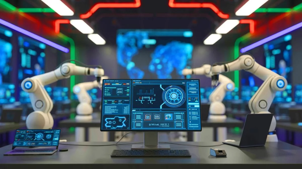 Illustration de l'ambition d'Elon Musk avec son projet Macrohard pour concurrencer Microsoft grâce à l'intelligence artificielle.