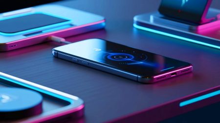 Illustration de l'iPhone 17 Air, symbole d'une révolution vers un design sans ports traditionnels.