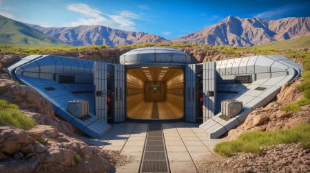 Illustration de l'inaccessibilité des installations nucléaires iraniennes enfouies sous des montagnes.
