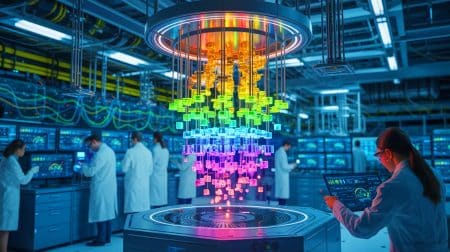Illustration de la découverte de la particule neglecton pour l'informatique quantique.