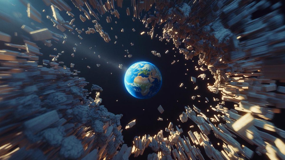 « Les ingénieurs redoutent une collision » : un nouveau détecteur spatial en test doit protéger les vaisseaux des débris orbitaux incontrôlables Illustration de la menace des débris spatiaux autour de la Terre.