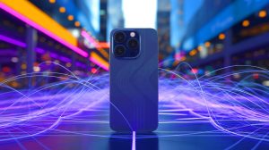 Illustration de l'amélioration de la connectivité 5G et Wi-Fi 7 sur l'iPhone 17 Pro grâce au repositionnement des antennes.