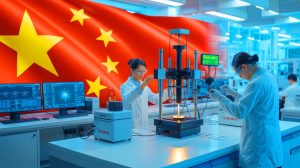 Illustration de la métrologie quantique en Chine comme pilier stratégique de la rivalité technologique.