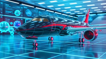 Illustration de la collaboration entre Oxford Ionics, Quanscient et Airbus pour intégrer le calcul quantique dans l'aéronautique.