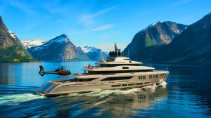 Illustration de l'expédition norvégienne de Mark Zuckerberg avec ses superyachts et son aventure de ski héliporté.