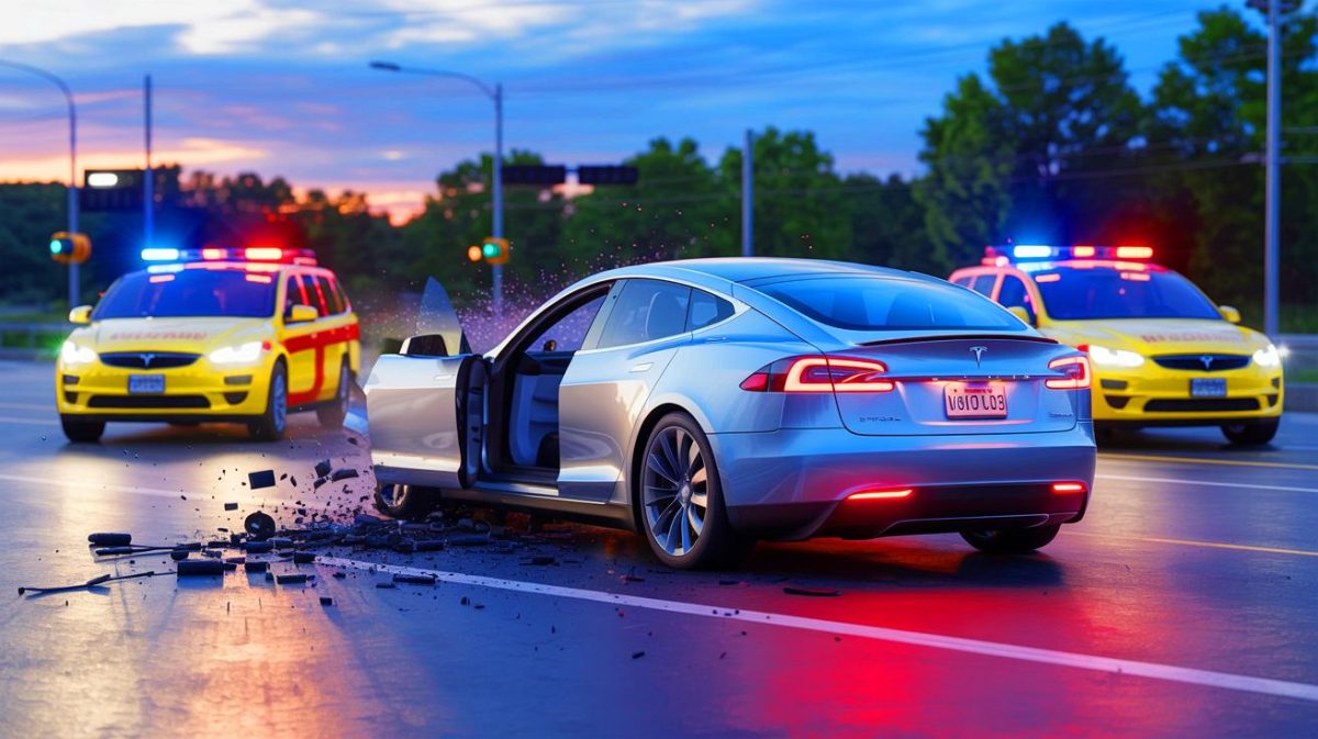 Illustration de l'impact juridique du verdict contre Tesla concernant l'accident lié à l'Autopilot.