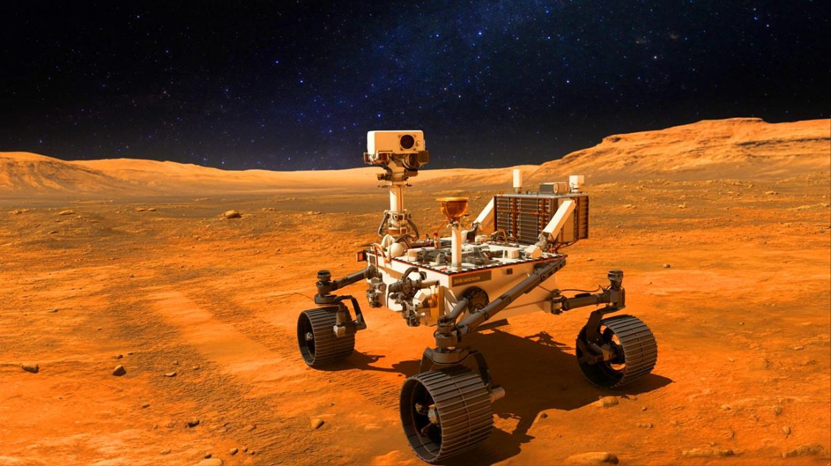« C’est un survivant de fer » : le rover Curiosity roule encore sur Mars après 13 ans et humilie toutes les prédictions d’échec Illustration de la mission du rover Curiosity explorant la surface de Mars.