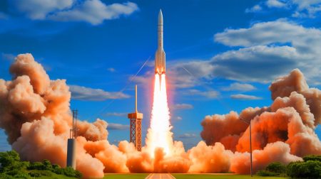 Illustration de la capacité des États-Unis à lancer un missile balistique intercontinental à plus de 10 460 kilomètres.