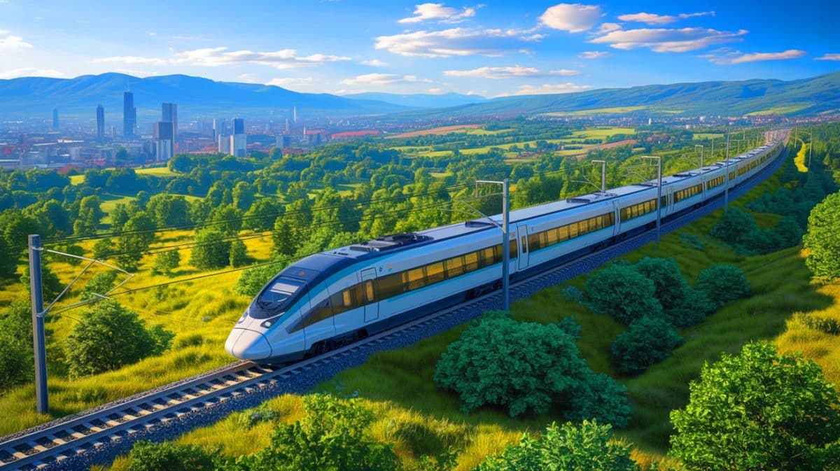 « Ce train va relier trois mers d’Europe » : le Rail Baltica à 4 milliards connectera la Baltique à la mer Noire pour reconstruire l’Ukraine Illustration de la transformation de la connectivité en Europe de l'Est grâce au projet ferroviaire Rail Baltica.