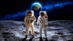 Illustration de la politique d'exclusion des chercheurs chinois par la NASA dans le contexte de la course à la Lune.