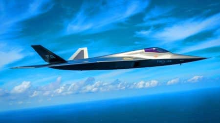 Illustration de l'avion furtif F/A-XX et ses avancées technologiques pour l'US Navy.
