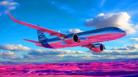 Illustration de l'innovation technologique pour le successeur de l'A320neo.