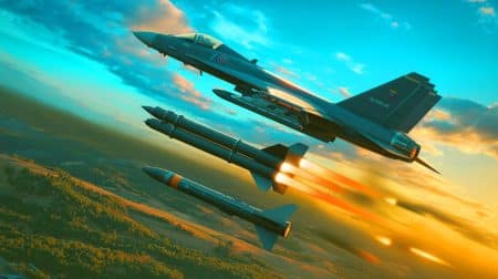 Illustration de composants de missiles PL-15E tombés en Inde après une confrontation avec le Pakistan.