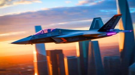 Illustration de l'intégration des technologies avancées du NGAD dans le concept "Ferrari F-35" de Lockheed Martin.