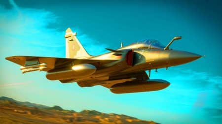Illustration de la modernisation du Mirage 2000D dans le cadre du programme de Rénovation à Mi-Vie.
