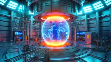Illustration de l'exploit du tokamak West dans la maîtrise de la fusion nucléaire.
