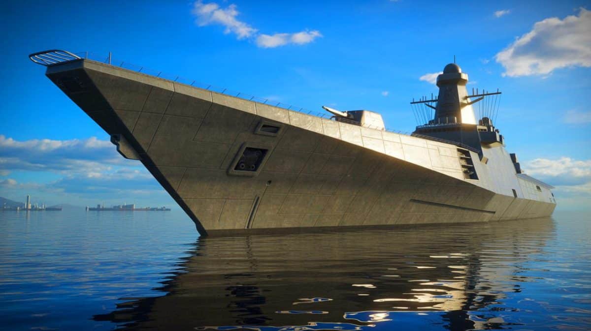« Le premier navire d’assaut US lève l’ancre » : la Navy dévoile un mastodonte capable d’emporter 544 tonnes Illustration de la mise à l'eau du navire d'assaut révolutionnaire LCU 1710 par Austal USA.