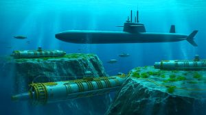 Illustration de la stratégie chinoise utilisant des mines intelligentes pour renforcer sa défense sous-marine autour des îles Paracels.