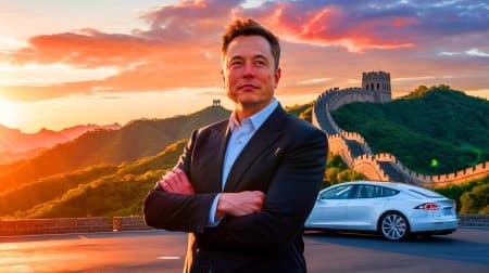 Illustration de la popularité croissante d'Elon Musk en Chine et de ses relations stratégiques avec ce pays.