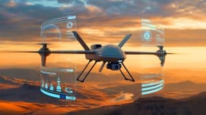 Illustration de l'EuroDrone, projet de coopération européenne en matière de défense.