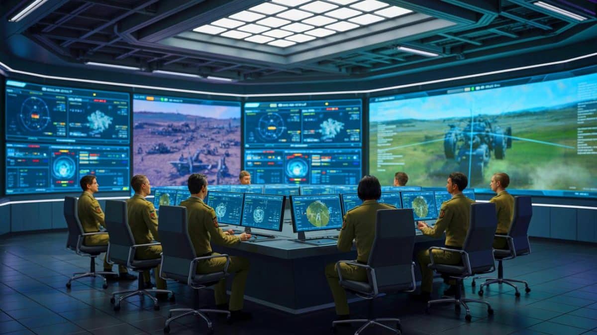 DeepSeek : l’IA militaire chinoise planifie les guerres 60 fois plus vite que les humains Illustration de l'utilisation de l'intelligence artificielle dans la planification militaire moderne.