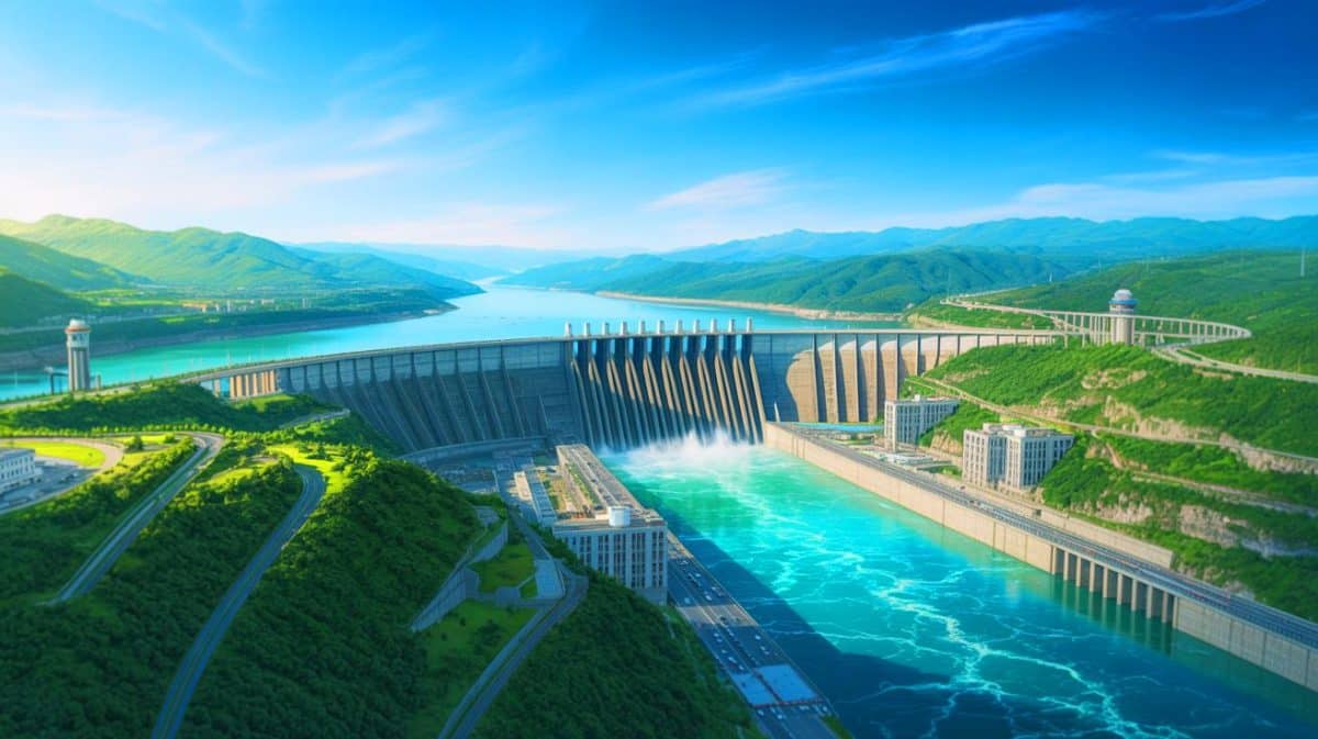 Illustration de l'impact des infrastructures géantes sur la rotation de la Terre.
