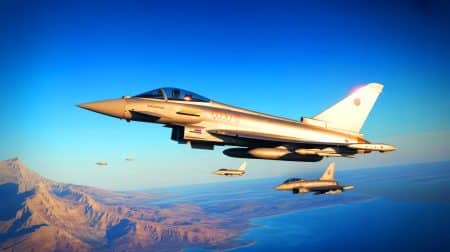 Illustration de l'acquisition des chasseurs Eurofighter Typhoon par la Turquie pour moderniser sa flotte aérienne.