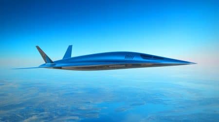 Illustration de l'avion hypersonique SR-72, surnommé « Fils du Blackbird », développé par Lockheed Martin.