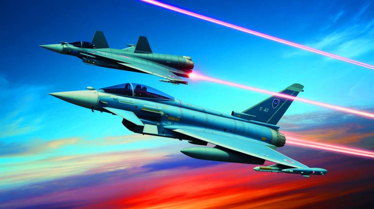 « L’Eurofighter face au F-47 NGAD » : un duel technologique qui redéfinit la supériorité aérienne mondiale Illustration de la confrontation technologique entre l'Eurofighter Typhoon et le F-47 NGAD.