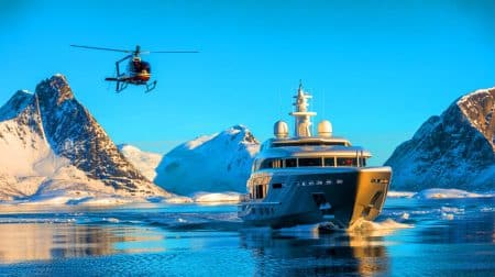 Illustration de l'expédition audacieuse de Mark Zuckerberg en Norvège avec ses superyachts.