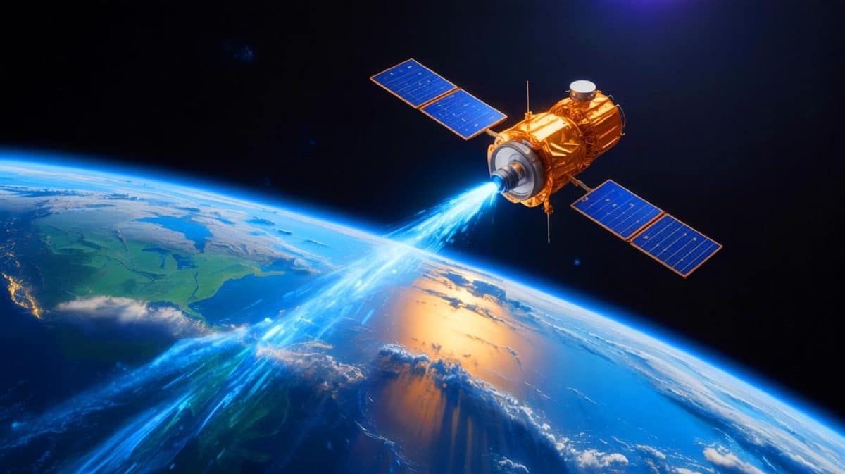 Illustration de la technologie innovante du propulseur M1.5 alimenté à l'eau développé par Miles Space.