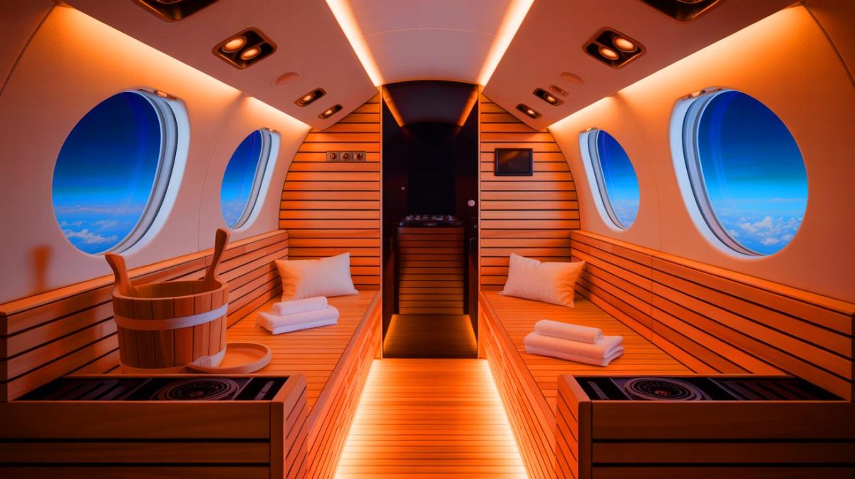 « Un sauna dans les nuages » : le Global 8000, jet privé ultime, offre quatre suites et un luxe inégalé en plein ciel Illustration de l'avion Global 8000 de Bombardier en vol.