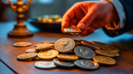 Illustration de pièces de monnaie anciennes révélant leur potentiel de valeur cachée.