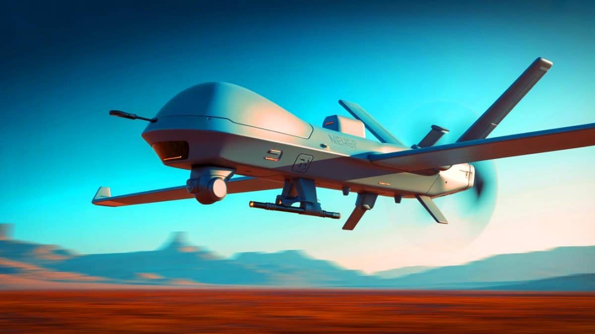 « Le CA-1 Europa entre en scène » : Helsing IA dévoile son drone militaire futuriste à l’armée de l’Air et de l’Espace Illustration de la présentation du drone CA-1 Europa par Helsing IA à l'armée française.