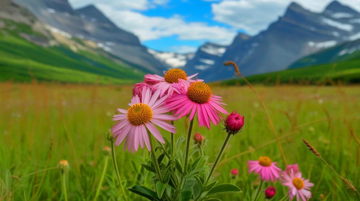 « Ce cliché souvenir coûte cher à la nature » : une touriste détruit des fleurs sauvages dans un parc national protégé Illustration de la dégradation des écosystèmes par des comportements irresponsables dans les parcs nationaux.