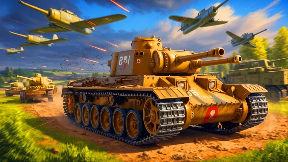 « Le char B1 bis, fierté française aux pieds d’argile » : comment la Blitzkrieg allemande a révélé les failles d’une doctrine obsolète Illustration de la confrontation du char B1 bis face à la Blitzkrieg allemande.