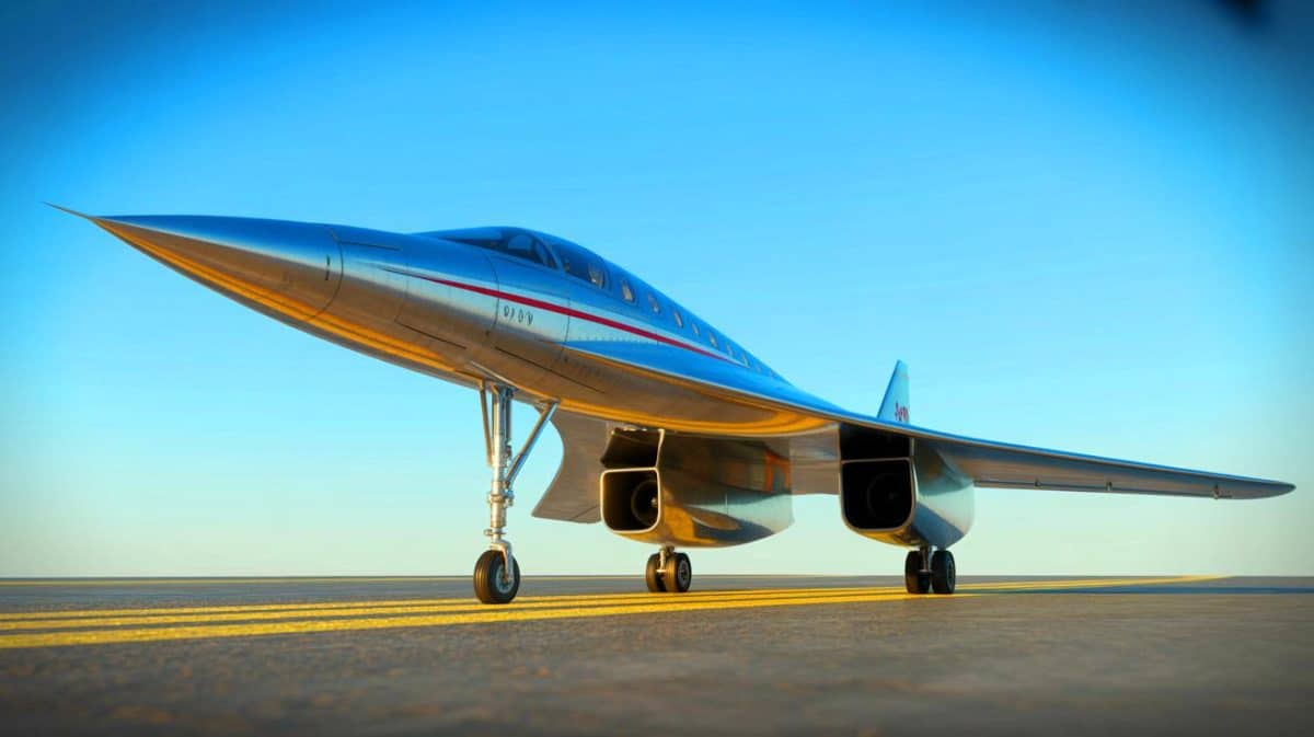 « Les États-Unis veulent battre le record du Concorde » : le Quarterhorse Mk 2 prêt à écraser la suprématie européenne Illustration de l'avion supersonique Quarterhorse Mk 2 développé par Hermeus.