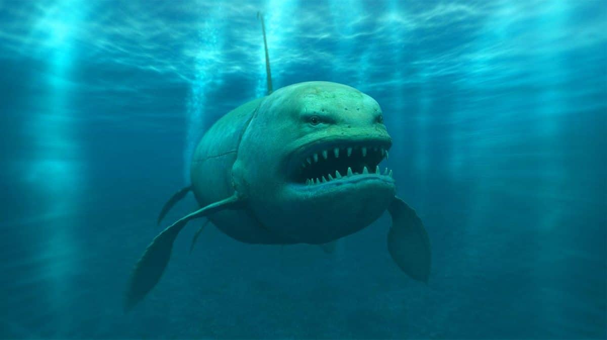 Illustration de créatures abyssales gigantesques découvertes dans la fosse des Kouriles.