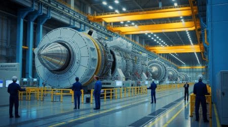 Illustration de la nouvelle ligne de production nucléaire militaire à Jeumont.